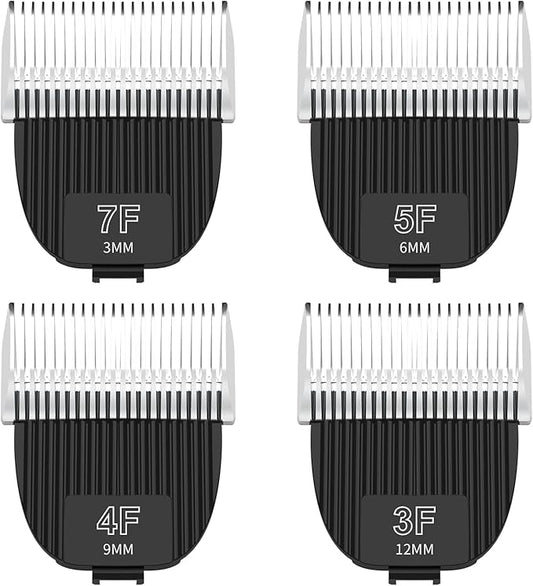 3F+4F+5F+7F Flash Clipper Professional Detachable Replacement Blades,Compatible with Kenchii Flash Clipper Blade,4 Pack