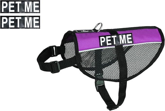 Doggie Stylz Service Dog mesh Vest Harness Cool Comfort Nylon Purchase Comes with 2 Reflective PET ME pathces. Please Measure Your Dog Before Ordering