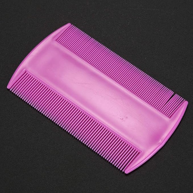 4Pcs Lice Combs, Double sided Pet Combs, Cat Dog Pet Grooming Fine Tooth Hair Combs Pet Supplies