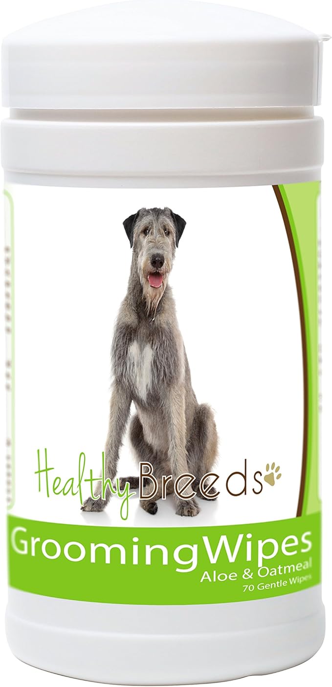 Healthy Breeds Irish Wolfhound Grooming Wipes 70 Count