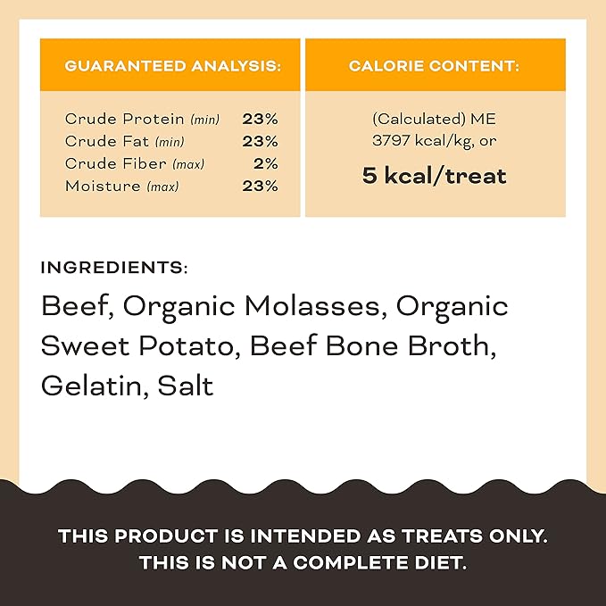 Primal Beef Jerky Dog Treats Made with Beef Bone Broth for Dogs, Give Pieces a Chance, Training Treat for Dogs, 4 oz