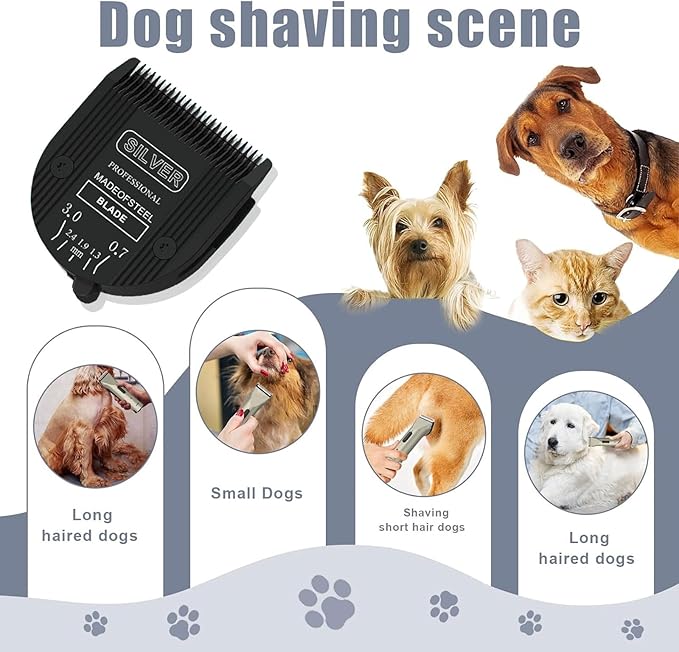 2PCS Adjustable 5 in 1 Replacement Blades Compatible with Wahl 5 in1 Clipper Bravura, Chromado, Creativa, Figura, Motion, Supergroom Dog Grooming Clippers (Black)