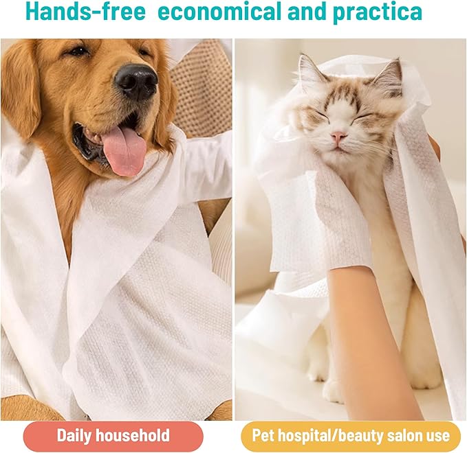 3 Pack Disposable Dog Towel,Soft Large Dog Bath Towels Made of Microfiber for Drying Dogs，Cats (3)