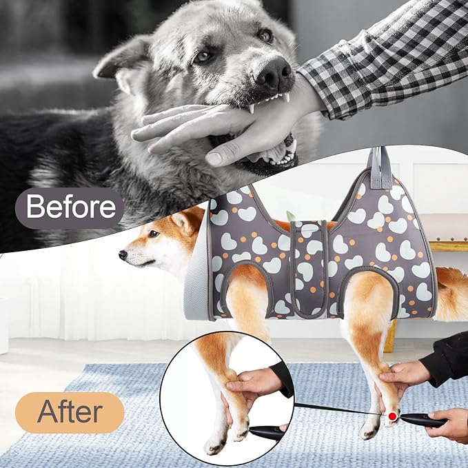 Dog Grooming Hammock with Nail Clippers/Nail Trimmers, Dog Grooming Harness for Nail Trimming, Pet Grooming Sling Helper for XL Large Dogs