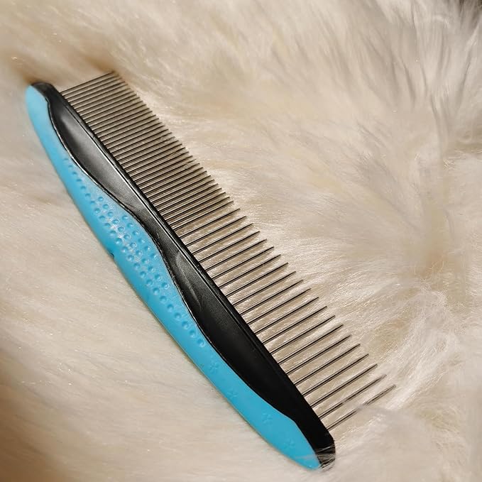 Kopal Metal Combs for Dogs and Cats, Pet Steel Brusher for Removing Tangles & Knots, Professional Grooming Tools - 3 Pack