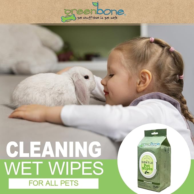 Gentle Pet Wipes Unscented 150 Wipes