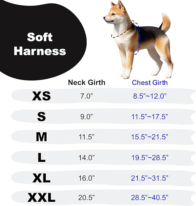 Authentic Puppia Soft Harness, Grey, Medium