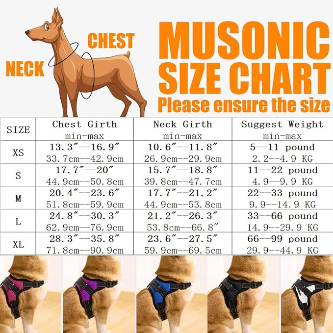 No Pull Dog Harness, Breathable Adjustable Comfort, Free Leash Included, for Small Medium Large Dog, Best for Training Walking Green XS