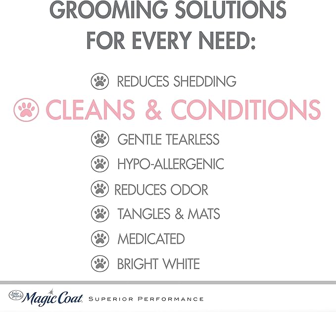 Four Paws Magic Coat Cleans & Conditions 2 in 1 Shampoo and Conditioner, 16 Ounce