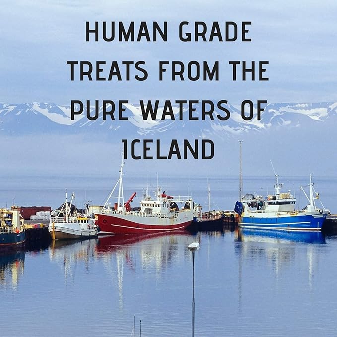 TickledPet Dog Training Treats - Icelandic Wild Caught Cod - Dehydrated Dog Treats, Fresh Fish Icelandic Dog Treats Single Ingredient Grain Free Chews Omega-3s 6 oz, Fresh Fish Cod Skin Dog Treats