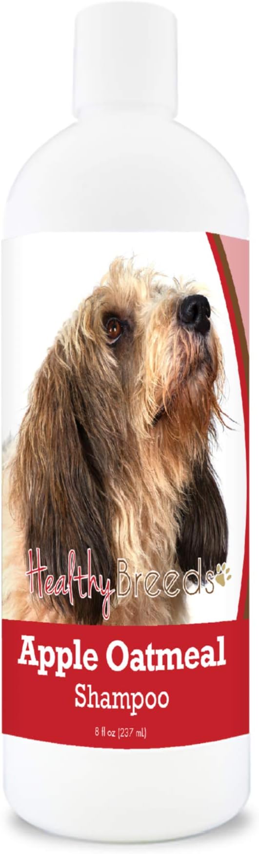 Healthy Breeds Petits Bassets Griffons Vendeen Apple Oatmeal Dog Shampoo - All Natural, Tearless & Hypoallergenic Cleanser & Conditioner - Best for Dry, Itchy or Irritated Skin - 8 oz