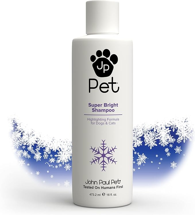 John Paul Pet Super Bright Shampoo, Highlighting Formula for Dogs and Cats, 16 fl. oz.