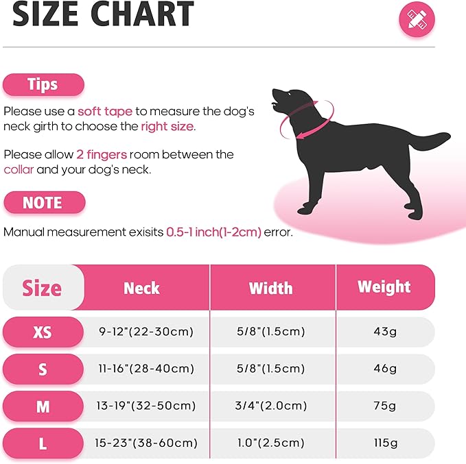 Dog Collar with Bow for Small Medium Large Dogs, Cute Bling Dog Bow Tie Collar with Metal Buckle, Soft & Durable for Puppy Dogs Walking (Light Pink, XS)