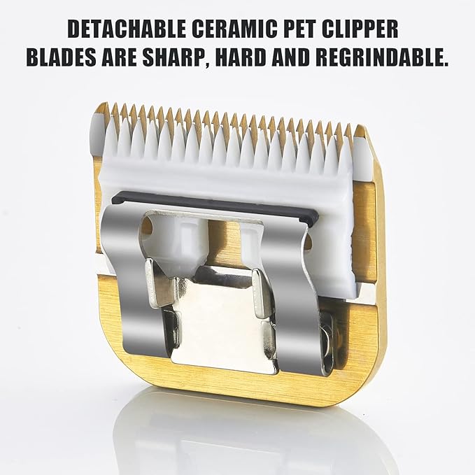 2pack10#30 Detachable Pet Dog Grooming Clipper Ceramic Sharp,Compatible with Andis,Oster A5,Wahl KM Series Clippers,Cut Lengt 1/16 1.5mm 1/50" 0.5mm 3 Pack