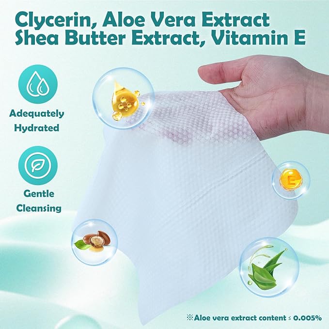 Pet Wipes for Dogs and Cats, Paws Butt Fur Cleaning Deodorizing, 100 Count Unscented Pet Grooming Wipes with 8"x8" Biodegradable Bamboo Fiber, Puppy Kitten Bath Wipe, Hypoallergenic, Licking Safety