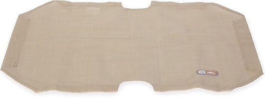 K&H Pet Products Elevated Cooling Outdoor Dog Bed Portable Raised Dog Cot Replacement Cover Only All Weather All Season Tan X-Large 50 X 32 Inches (Cot NOT Included)