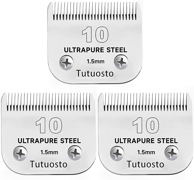 Size 10/5FC Clipper Blades Pet Grooming Clipper Replacement Blades Detachable Blade Compatible with andis/wahl/Oster Dog Clippers