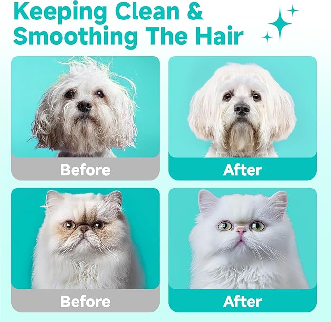 Pet Glove Wipes for Dogs and Cats [Individually Wrapped][Hypoallergenic Cleaning & Deodorising] Glove Bathing Wipes Moisture-rich Thickened Gloves for Daily Care, Traveling, Rinse Free Grooming Wipes