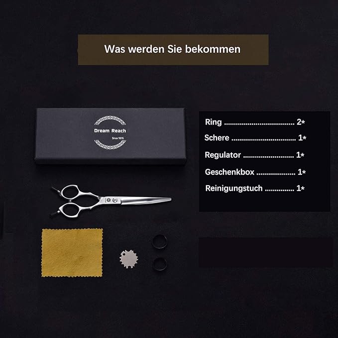 Grooming Pet Shear, 6.5 Inch Downword Curved Scissors, Curved Shears for Cat Shears and Small Dog Shears Or Any Breed Trimming Cuts, Design for Professional Pet Groomer