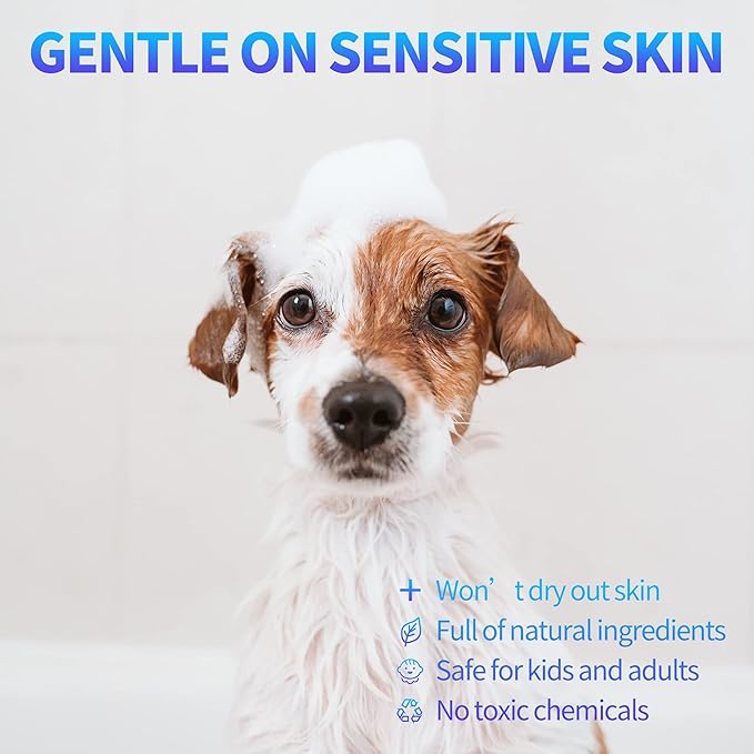 Antifungal Soap for Dog, Dog Shampoo for Allergies and Itching, Natural Soap Bar with Tea Tree Oil, and Lavender Oil, Helps with Infections & Fungus Irritation Itching