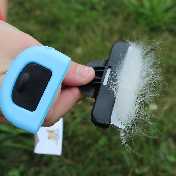Deshedding Pet Grooming Comb, Blue, Large