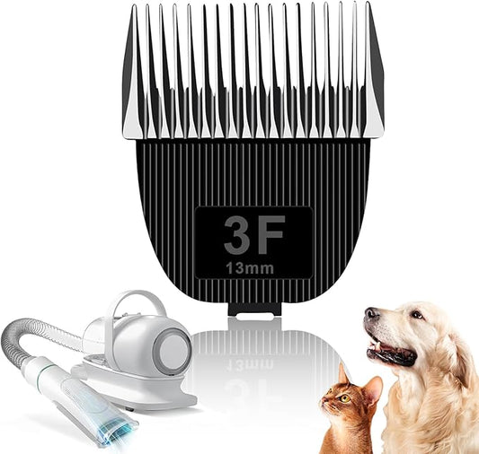 Replacement Blade for nebot P1 Pro Pet Grooming Kit & Vacuum,Size-3F Cut Length 1/2"(13mm),Made of Ceramic Blade & Stainless Steel Blade