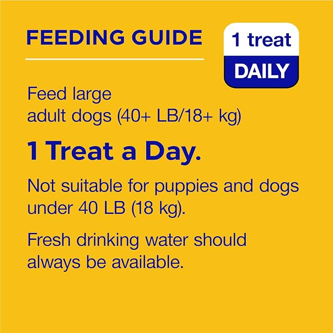 PEDIGREE DENTASTIX Dual Flavor Large Dog Dental Treats, Bacon & Chicken Flavors Dental Bones, 1.47 lb. Pack (32 Treats)