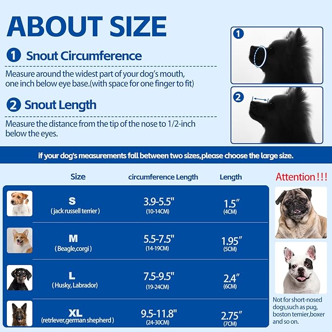 Dog Muzzle,Soft Mesh Breathable Muzzle, Air Mesh Dog Muzzle with Reflective & Adjustable Strap for for Biting Chewing Grooming,Allow Panting Drinking,Dog Muzzle for Medium (Black, XL)