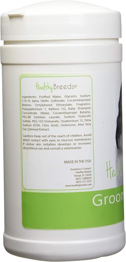 Healthy Breeds Polish Lowland Sheepdog Grooming Wipes 70 Count