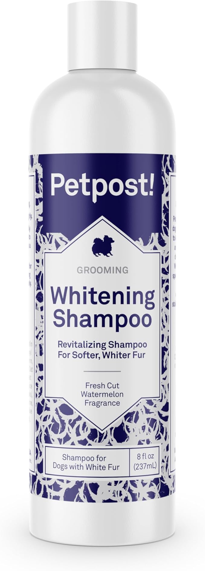 Petpost | Dog Whitening Shampoo - Best Lightening Treatment for Dogs with White Fur - Soothing Watermelon Scent - Maltese, Shih Tzu, Bichon Frise Approved 8 oz.