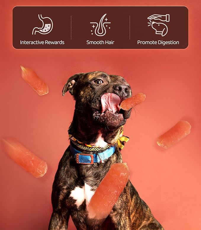 Chicken Sausage Dog Treats for Dogs, Made with Real Chicken Breast, Rawhide-Free, Healthy, Great Tasting Treat, Dog Training Reward Snacks,16OZ