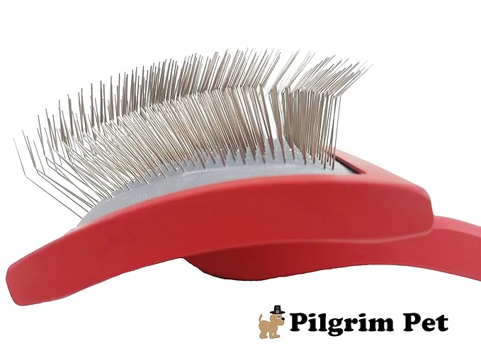 Professional Dog Slicker Brush - Fluff and Detangle (Large)