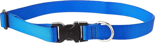LupinePet Basics 1" Blue 16-28" Adjustable Collar for Large Dogs