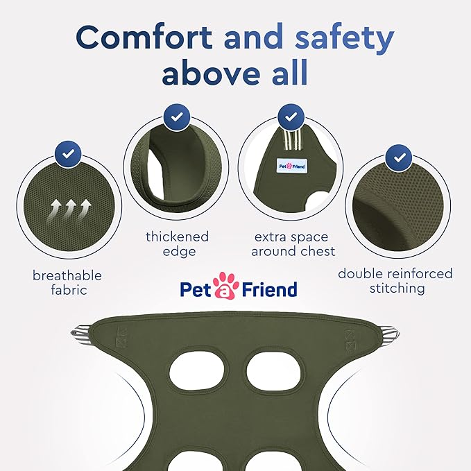 Dog Hammock for Grooming – Hanging Harness for Nail Trimming, Clipping, Pet Grooming Hammock Sling – Dog Holder, Hanger, Restraint Bag – Safe and Easy Pet Care at Home