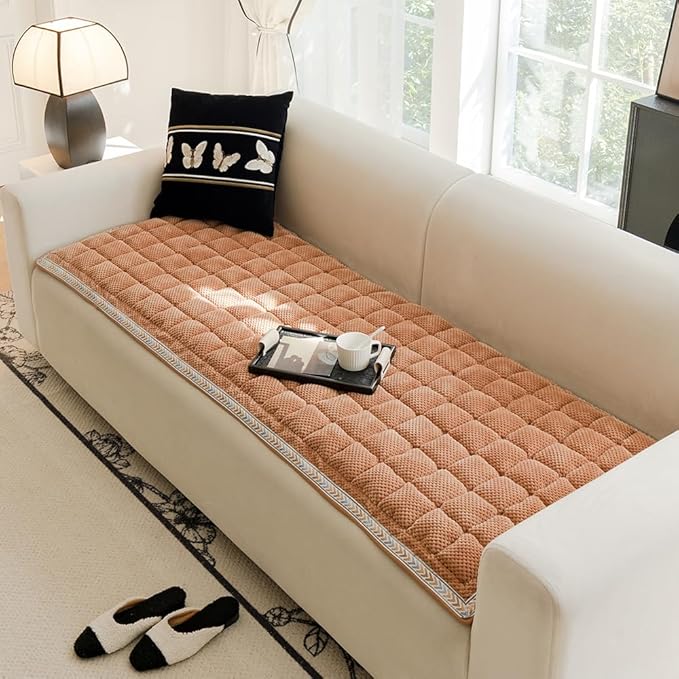 Dog Couch Cover Protector, Couch Cover for Dogs Washable, Pet Couch Covers for Sofa, Non Slip Dog Bed Sofa Cover (Drown, 27.6" x 70.9")
