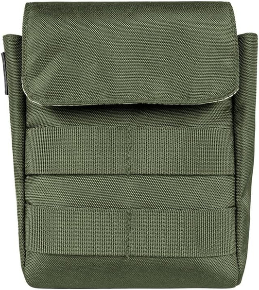 Tactical Dog Adjustable Training Harness Dog Saddle Bag Backpack Vest with Handle Military No Pull Dog Harness for Small Medium Large Dogs (One Size, ArmyGreen Flap Bag)