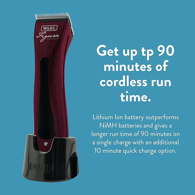 Wahl Professional Animal Figura Equine Horse Cordless Clipper Kit - Metallic Red