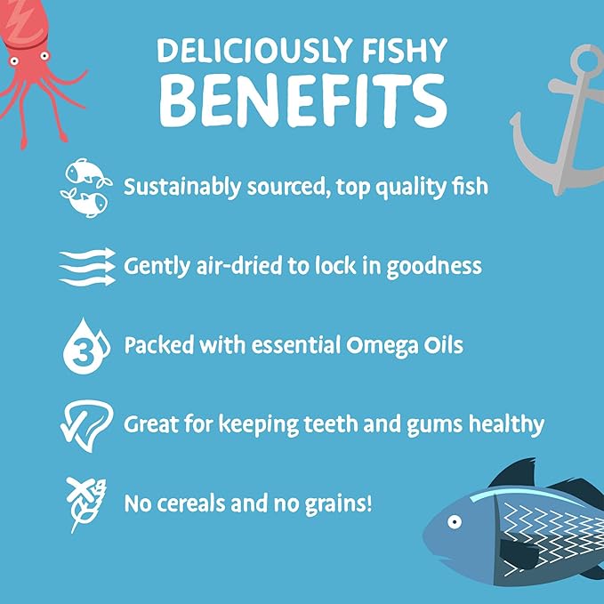 SKIPPER'S Salmon Skin Cubes - 100% Salmon Skin Grain Free & Hypoallergenic Cubes for Dogs, All Natural & Healthy Dog Treats, Omega 3 & 6 Oil, Great for Skin, Coat & Joints | (2.5 Oz)