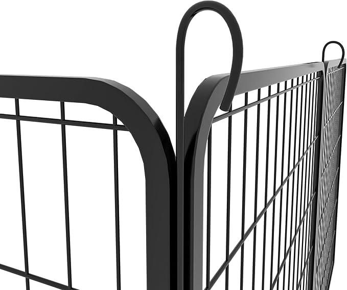 KEIKI 8 Panels 39.37" H Heavy Duty Metal Playpen with Door for Dog Fence,Pet Exercise Pen Versatile Shape for Outdoor Indoor