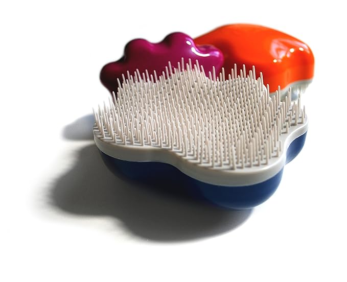 Small 4" Dog Pet Hair Massaging Brush Grooming Tool for Cats Dogs Long or Short Hair Royal Relief Blue