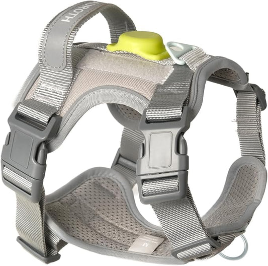 AUROTH Dog Harness Medium Sized Dog, Dog Vest Harness Medium Size Dog, Medium Dog Harness, No Pull Dog Harness for Medium Dogs with Handle, Grey M