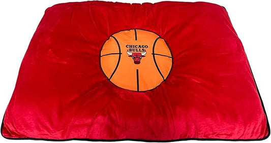 NBA Chicago Bulls Dog Mattress Pillow Bed Basketball Plush Soft Pet Bed
