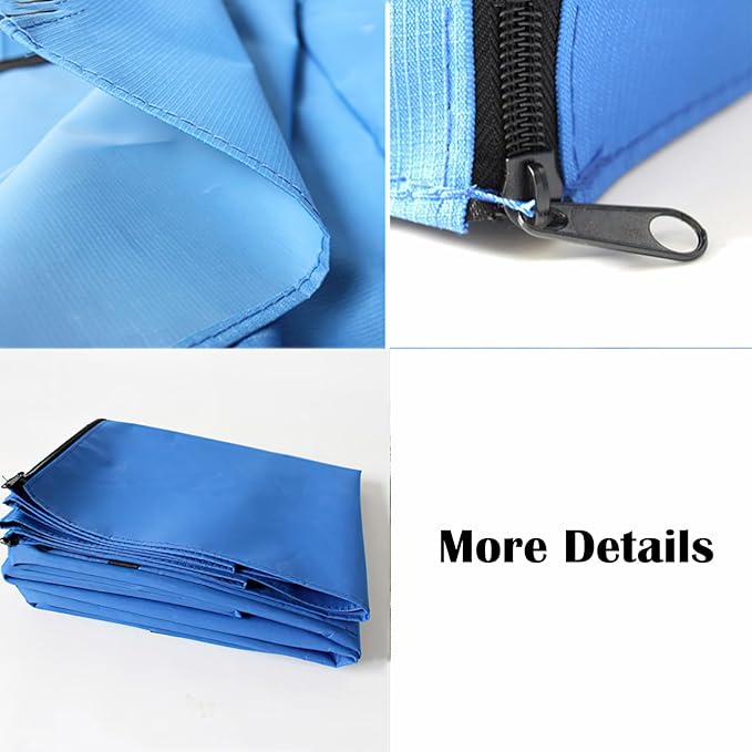 Dog Crate Cover Waterpoof Blue Pet Kennel Covers for Puppy Cat Indoor Outdoor Fit for 1 Door Wire Crate, 18.50x12.60x14.96 Inch