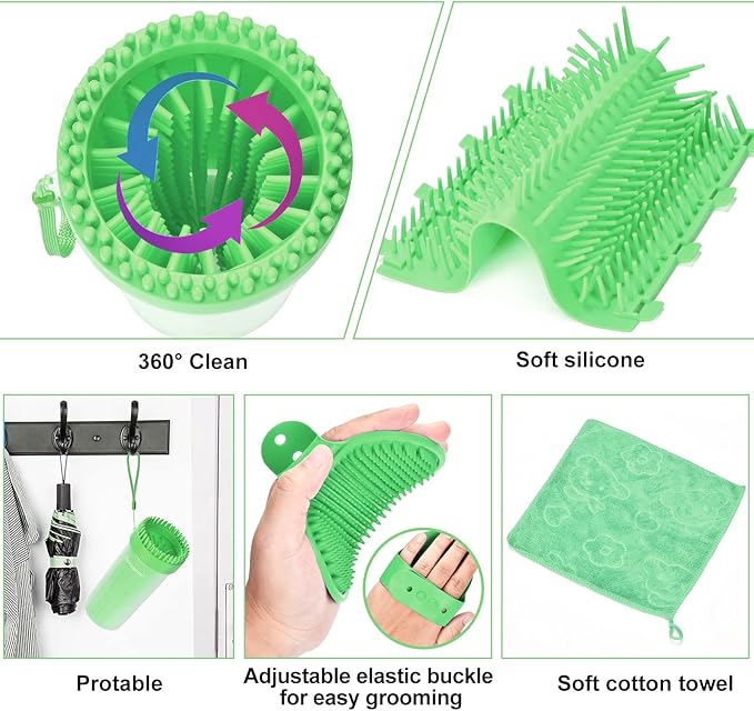 Dog Paw Washer - Extra Large Foot Cleaner and Scrubber for Big Breed Dogs