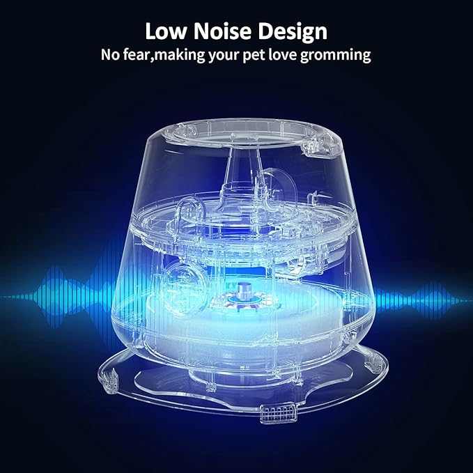 Pet Grooming Vacuum, Pet Hair Vacuum with 5 Pet Grooming Tools,Use Conical 360-degree Air Intake, Metal Mesh Design Not Easy to Block, Low Noise for Shedding Pet Hair