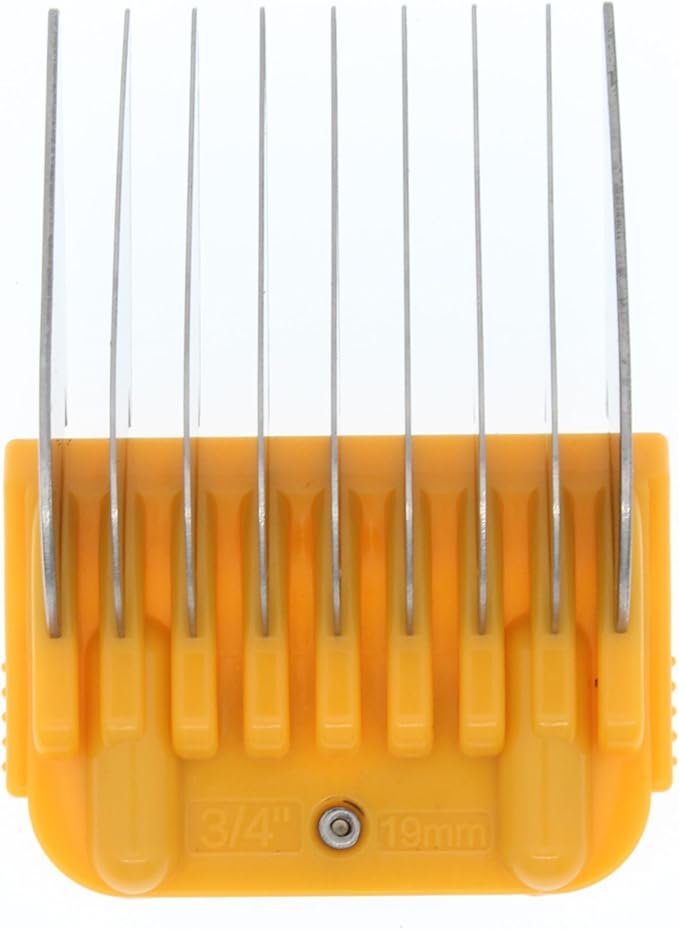 19mm 3/4" Animal Clipper Guard Attachment (Not Compatible on 5-in-1 Blade) for A5 Series Clippers |Stainless Steel Blade for Dog Groomers| Snap-On/Off Guard Combs for Dog Grooming (Standard COMB19MM)