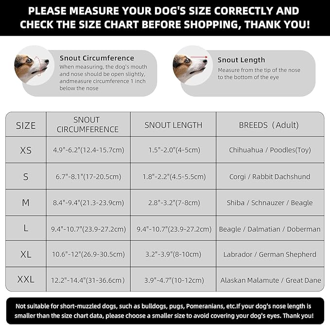 Dog Muzzle, Breathable Soft Muzzle for Extra Large Dogs to Anti & Prevent Barking Biting Chewing, Reflective & Adjustable Basket Muzzle with Air Mesh for German Shepherd Brown XXL