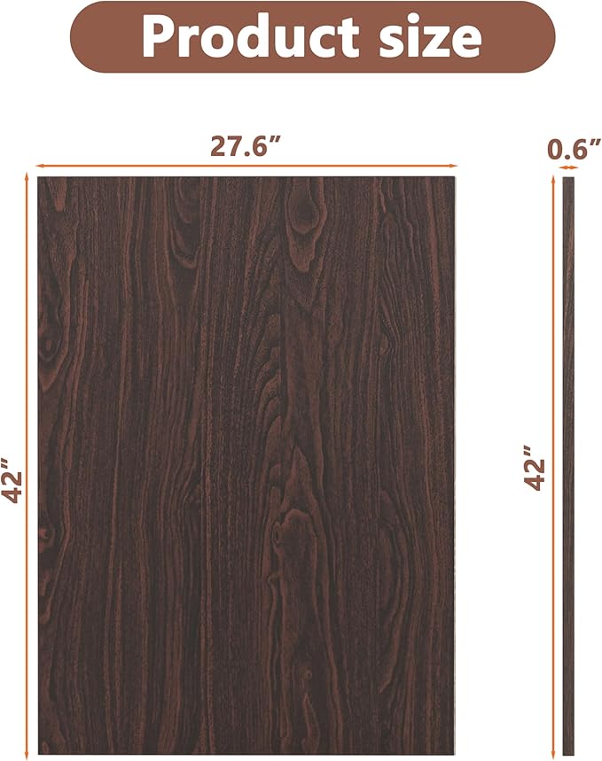 Piskyet Dog Crate Topper Wood Countertop for 48 42 36 30 24 inch Dog Cage, Dog Crate Cover,Dog Kennel Topper, 42" Walnut(Crate Not Include)
