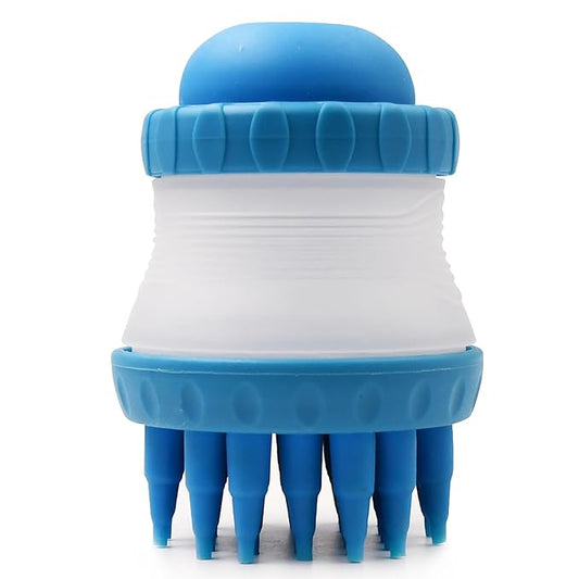H&H Pets Bath Scrubber with Soap Dispenser - Grooming Massage Brush Kit for Dogs & Cats, Pet Accessories - Silicone Scrubbing Brush