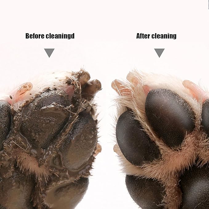 Dog Paw Washer Cup, Protable Safe and Non‑Irritating Dog Paw Washer Feet Cleaner for Dog for Dogs for Paws(pink)